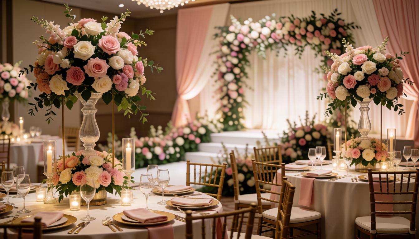 For venues needing floral setup